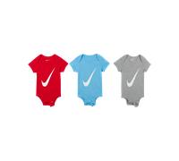 Lot de trois bodys Nike pour bébé (0 - 6 mois) University Red 0-6M