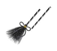 Lot de trois pêches pour chat et appâts à plumes colorés pour une variété | Les pêches présentées sur les photos ont des tiges noires, des détails de nœud et des grappes de ressorts. Un leurre est