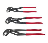 KS Tools Pinces multiprises 115.8531 – Lot de 3 (10",12",16") verrouillage avec réglage par bouton