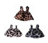 Lot de Trois Robes sans Bretelles Tendance pour Hamsters Nains et Animaux de Race, Tenue Confortable avec des imprimés d ' Animaux Audacieux