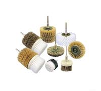 Lot de trois têtes de brosse de nettoyage de 60 mm avec fibres de crin de cheval pour enlever la poussière et polir le bois, le métal et le jade lors des projets de polissage (5)