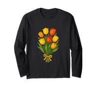 Lot de Tulipes printanières Florales Nature Pâques Jardin Vie Manche Longue