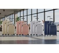 Lot de valises DENALI - WAVE PARIS : 3 / Grand format + Weekend + Cabine / Bleu marine