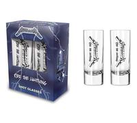 Razamataz Metallica Lot de 2 verres à liqueur 6 cl
