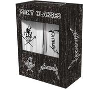 Metallica Scary Guy Unisexe Lot de verres à shots transparent Verre