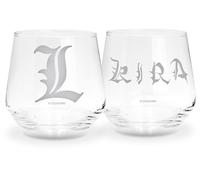 Lot de verres de Death Note - Kira & L - pour Indifférent - transparent Standard