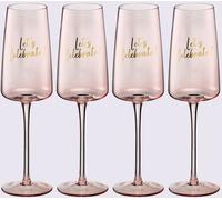 Lot de verres lot de 4 pièces - helline home - rose ROSE 0