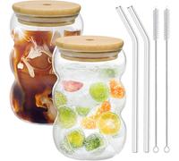 Lot de Verres Matcha 550 ml avec Paille & Couvercle Vendos85