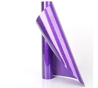 Lot de vinyle adhésif à paillettes pour transfert de chaleur violet