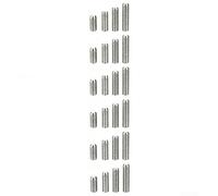 Lot de vis à piston M3 en acier inoxydable 304 avec pointe lisse pour un contact délicat sur la surface dans les projets de bricolage et les arrêts mécaniques Argenté