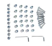 Lot de vis de roulement d'espacement d'essieu de patins à roulettes fabriquées en alliage d'aluminium pour service de composants de patin à roulettes (lot B)