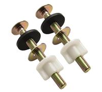 Lot de vis robustes pour siège de toilette avec écrous pour remplacement des charnières de montage supérieur, construction en fer pour une installation sûre et stable, doré, blanc, noir