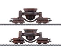 Coffret de 2 wagons à scories brun cuivré patiné, Ép. III - Märklin 46146 H0