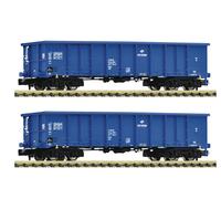 Lot de wagons de marchandises Fleischmann N 830255 "genre Eanos" de PKP Cargo...
