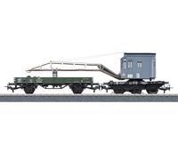 Lot de wagons-grues Märklin H0 46719 avec fonctions numériques de la DB...