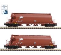 Lot de wagons silos à poussière Fleischmann N 849008 "genre Uacs" du GATX -...