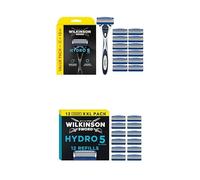 Lot de Wilkinson Sword Hydro 5 - Rasoir pour Homme - parfait pour le rasage quotidien - 1 manche de rasoir réutilisable + 13 lames de rasoir de rechange + pack de 12 lames