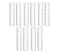 Lot De10 Droites En Plastique Transparent, 15cm Règles En Plastique Règle Transparent Portabilité Outil De Mesure Pour Artistes Designers Architectes Ingénieurs Étudiants École Enfants Salle Classe