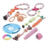 Lot de10 jouets pour chiens : à mâcher et lancer