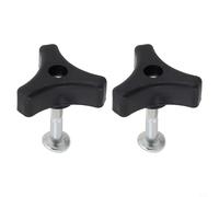 Lot d'écrous et boulons de poignée en plastique pour tondeuse à gazon - Longueur 50 mm, diamètre 6 mm, vis de rechange pour poignée triangulaire