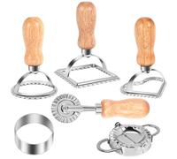 Lot d'emporte-pièces pour ravioli avec moule à raviolis et roulette à pâte