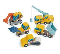 Tender Toys chariots de construction jeu de bois 5 pièces Multicolor G