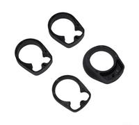 Lot d'entretoises de casque de vélo de 118 pouces avec 4 entretoises en plastique compatibles avec tube de direction de 28 à 6 mm de diamètre et rondelle de fourche avant