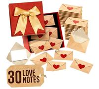 Lot d'enveloppes en forme de cœur pour anniversaire de mariage, Saint-Valentin, cartes de notes, enveloppes, autocollants