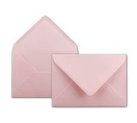 Lot d'enveloppes Neuser - 80 g/m² - Format B6 - 175 x 125 mm - Bande collante à humidifier 50 Umschläge Rosa