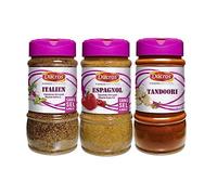 Lot d'épices du monde DUCROS : Mélange italien (200g) - Mélange espagnol (290g) - Mélange tandoori (240g)