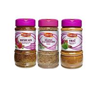 Lot d'épices du monde DUCROS : Mélange mexicain (185g) - Mélange libanais "Zaatar" (180g)- Mélange thai (240g)