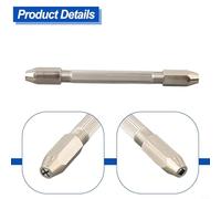 Lot d'étau de précision pour horlogerie, réparation d'horlogerie et micro-sculpture - Porte-pince à double extrémité en acier - Plage réglable de 0 à 3,1 mm, 10,5 cm