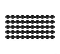 Lot d'œillets ronds en plastique pour réparation de bâches, protection solaire de piscine, anneaux de renforcement résistants à la rouille, kit facile à installer, 50 pièces (50 pièces, noir)