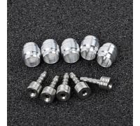 Lot d'inserts de connecteur Olive pour systèmes de tuyaux de frein hydrauliques SRAM - Convient aux lignes de frein de 5 mm de diamètre - Construction en aluminium et acier inoxydable