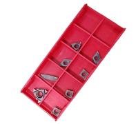 Lot d'inserts de tournage en carbure CCMT060204 DCMT070204 11IR AG60 16ER AG60 MGMN200 pour inserts indexables en carbure massif revêtus de TiN pour tour CNC