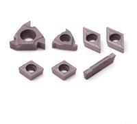 Lot d'inserts indexables en carbure pour barre d'alésage de tour de tige de 12 mm | CCMT060204 DCMT070204 11IR 16ER MGMN200 | Embouts d'outils de tournage haute ténacité résistants à l'usure pour