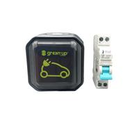 Lot disjoncteur différentiel + prise Legrand Green Up