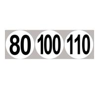 Lot Disques De Vitesse 80-100-110 - 10cm - Sticker/Autocollant