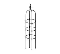 Lot d'obélisques en métal pour roses, colonnes de grimpantes, treillis rond résistant aux intempéries, pour tomates, vin, résistant aux intempéries, pour jardinières ou comme décoration avec