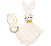 Lot doudou plat + anneau de dentition Leafy Bunny