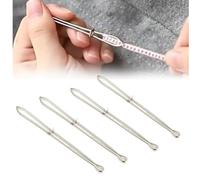 Lot d'outils d'enfile-corde en acier inoxydable avec loquet, ensemble d'outils de couture pour cordon de serrage avec enfile-fils faciles