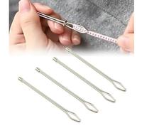 Lot d'outils d'enfile-corde en acier inoxydable avec loquet, ensemble d'outils de couture pour cordon de serrage avec enfile-fils faciles