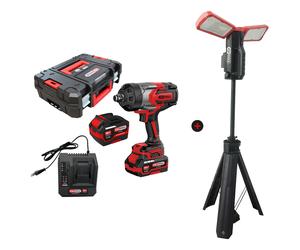 Lot d'une hocs sur batterie 3/4'' et d'un projecteur AC/DC 10 000 Lumens - KSTOOL - 515.4720F-A2