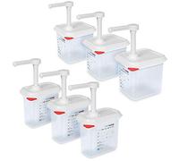 Lot économique avec 2 x 3 distributeurs de pompe, 3 distributeurs de pompe 1,5 l + 3 distributeurs de pompe 2,6 l