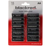 lot économique de 16 piles AA, R6, Mignon 1,5V Super Heavy Duty BP16, non rechargeables, adaptées aux appareils ne nécessitant pas un courant élevé