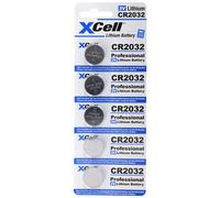 lot économique de 5 piles CR2032 au lithium 3V, piles CR2032 dans un lot pratique de 5 pièces