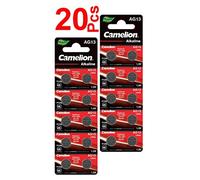 LOT en Paquet 20 Piles Bouton alcaline AG13 LR44/LR1154/1166A/A76/357/303, Montres, calculatrices, caméras, pointeurs sans Mercure