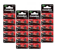 Camelion Piles bouton LR1130 AG10 alcalines sans mercure – Lot de 40