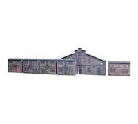 Auhagen Lot en relief H0/TT – 6 façades industrielles