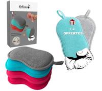 Lot Eponges Microfibres Lavables Reutilisables Vaisselle 4+2 offertes- 6 Eponges Antibacteriennes Double Face-Magique Grattante Brosse -Menage Cuisine Salle De Bain-Accessoire Multiusage Nettoyage